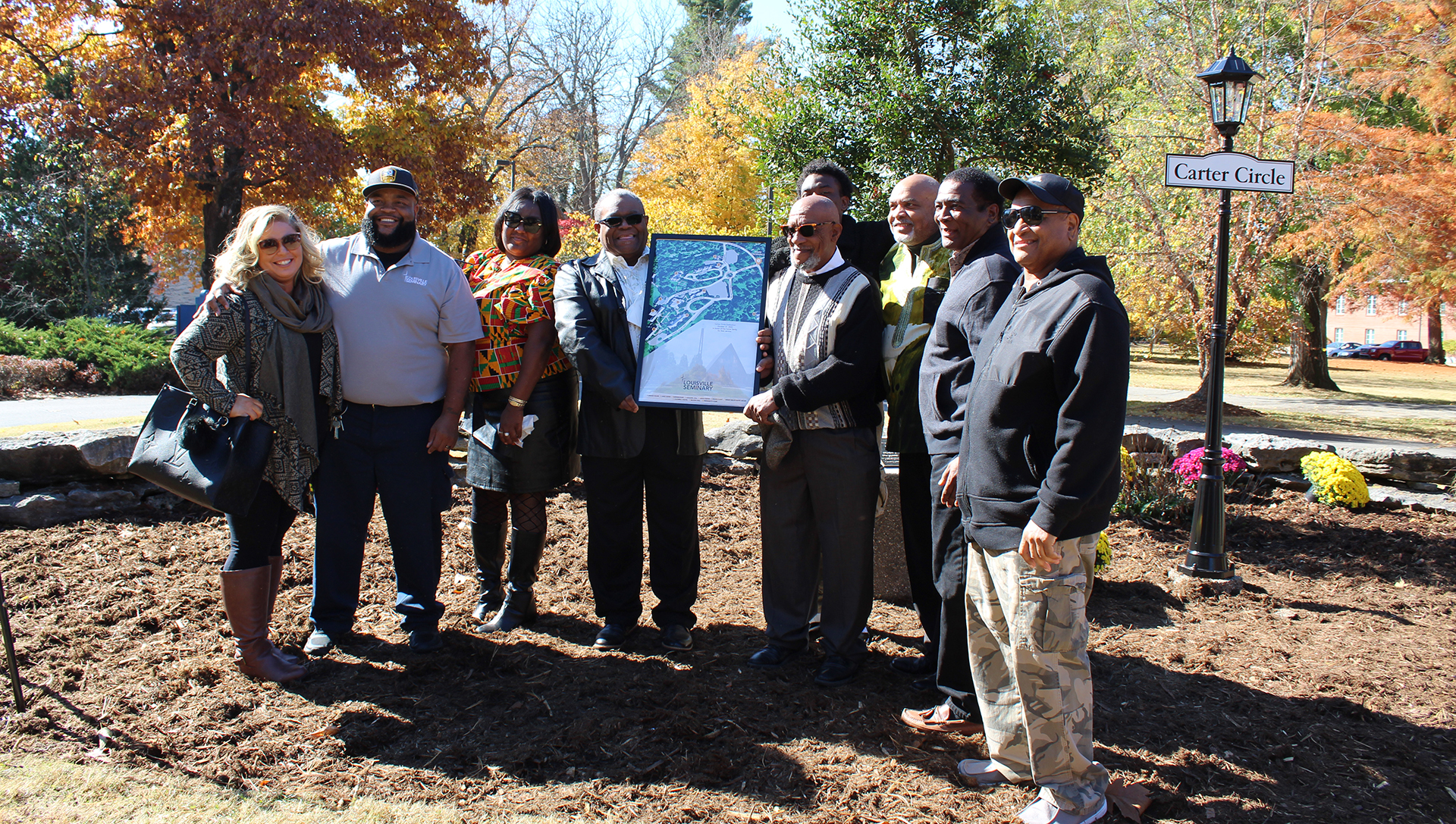 Group at Carter Circle Dedication